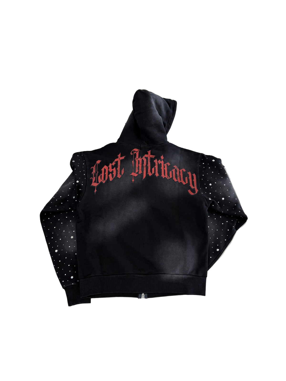 Lost Intricacy Bling Zip-Up ‘Black/Red’