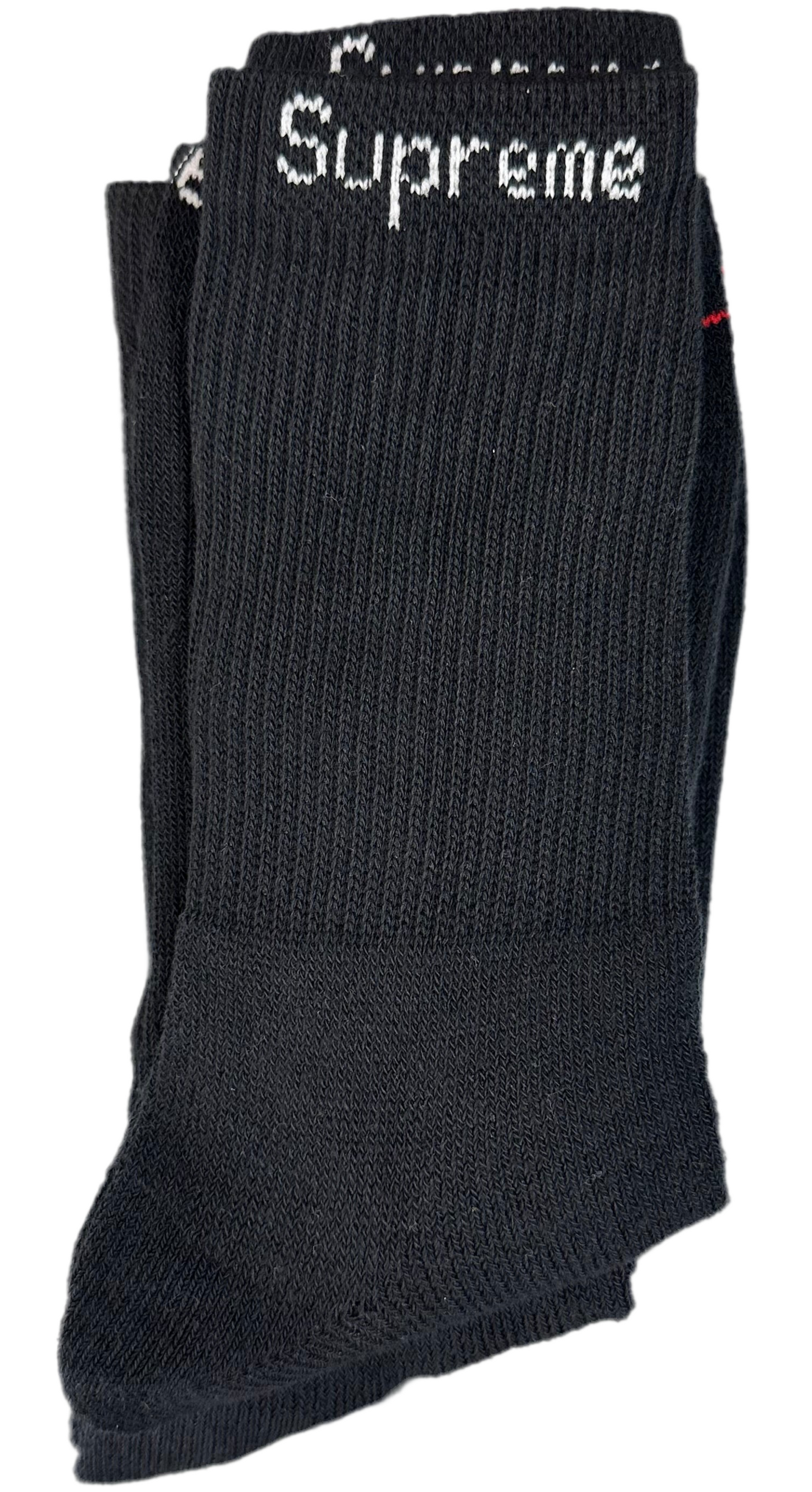 Supreme Socks(Single Pair) ‘Black/White’