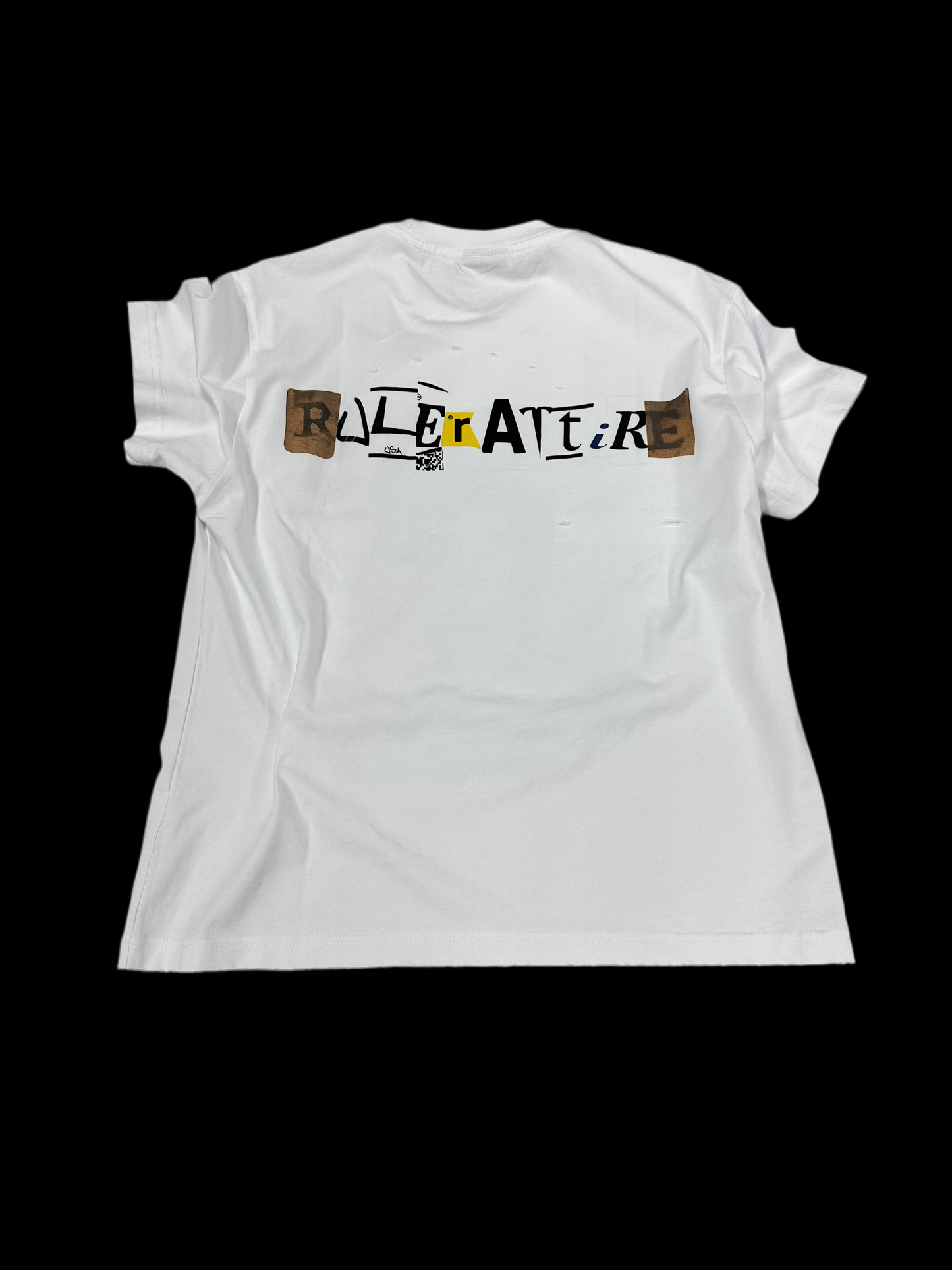 Ruler Attire Stickers Tee ‘White’