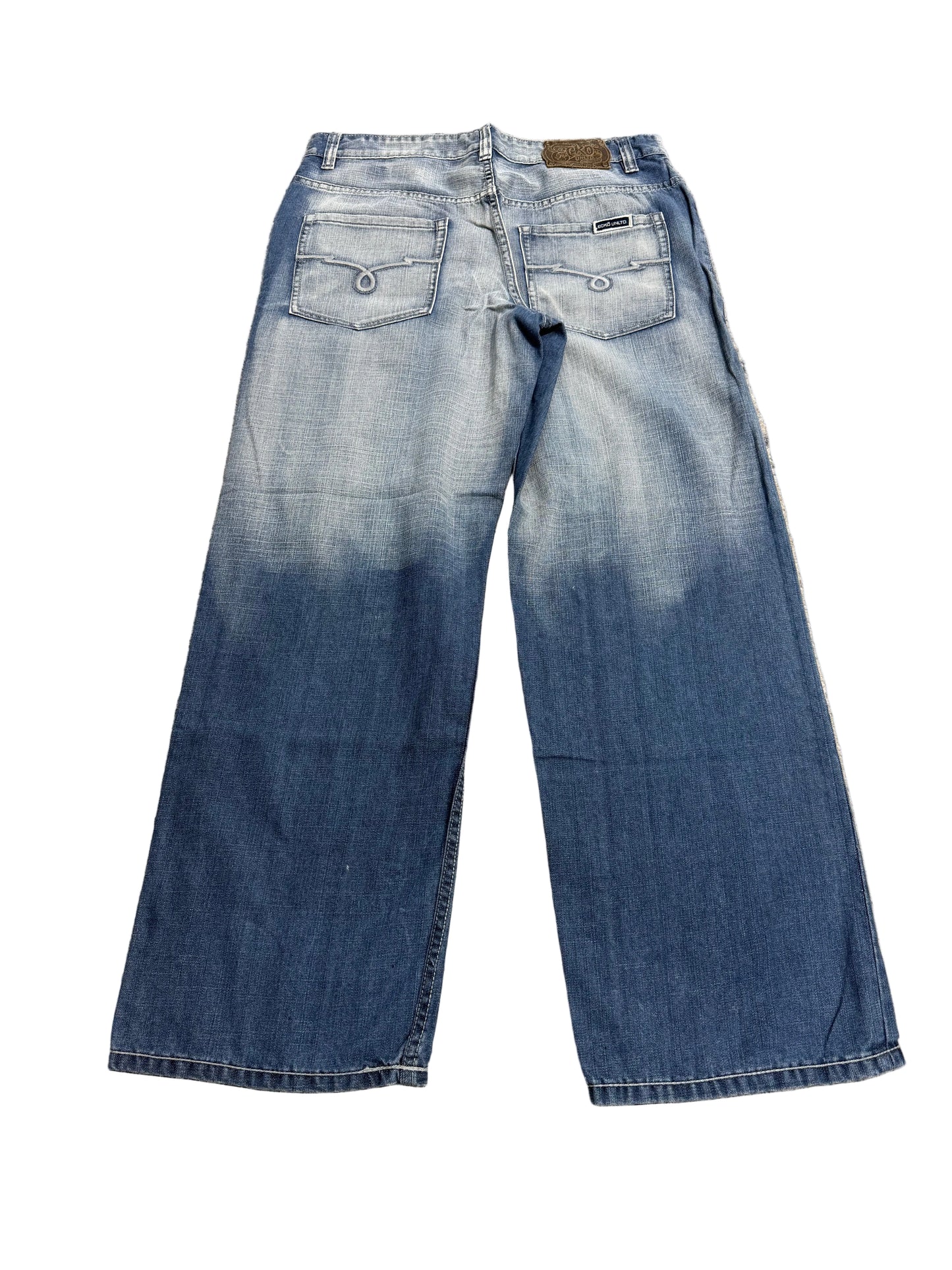 Eckō Wide-Leg Jeans ‘Bleached Wash’