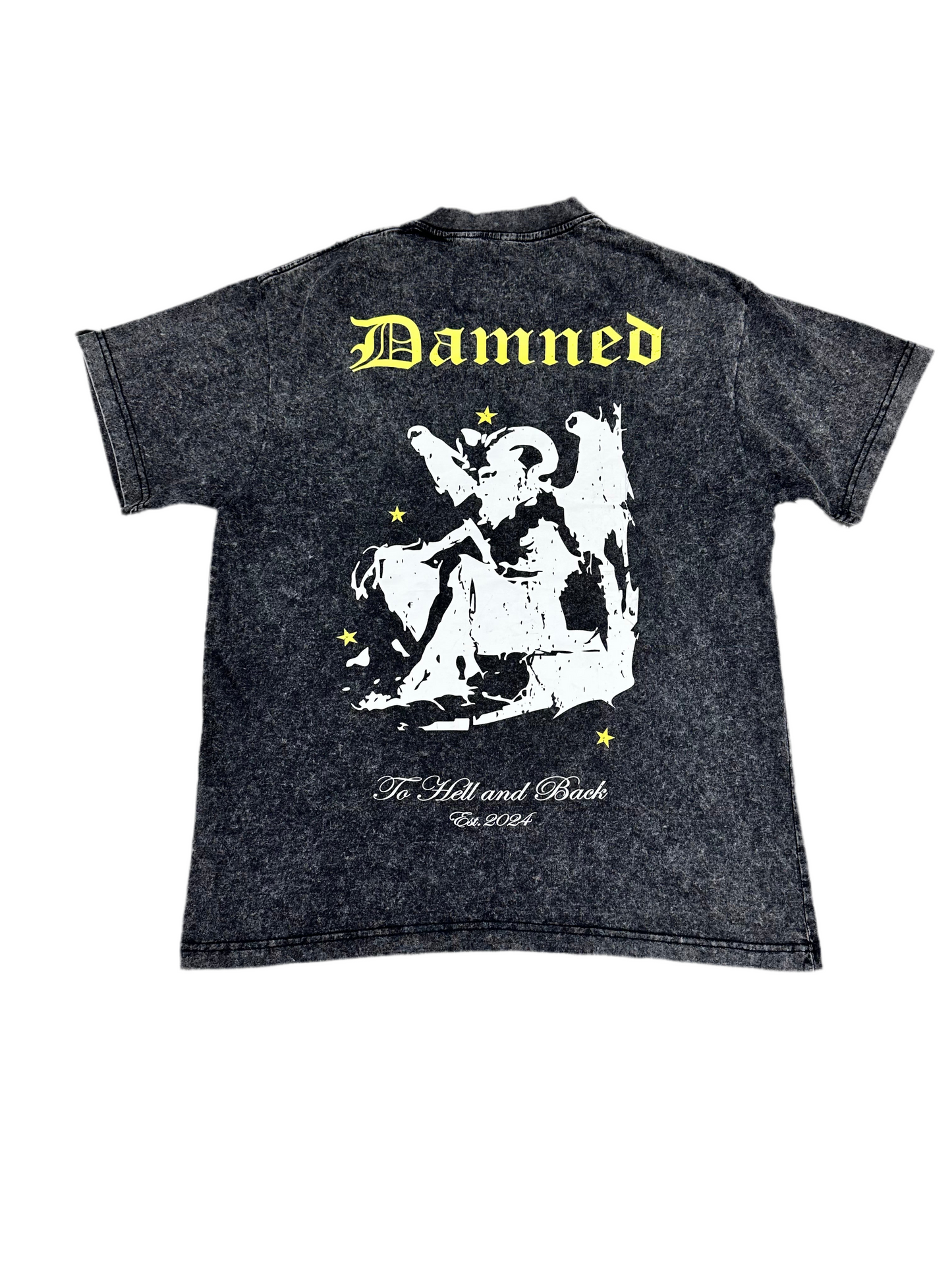 Damned Tee ‘Grey Ash/Yellow’