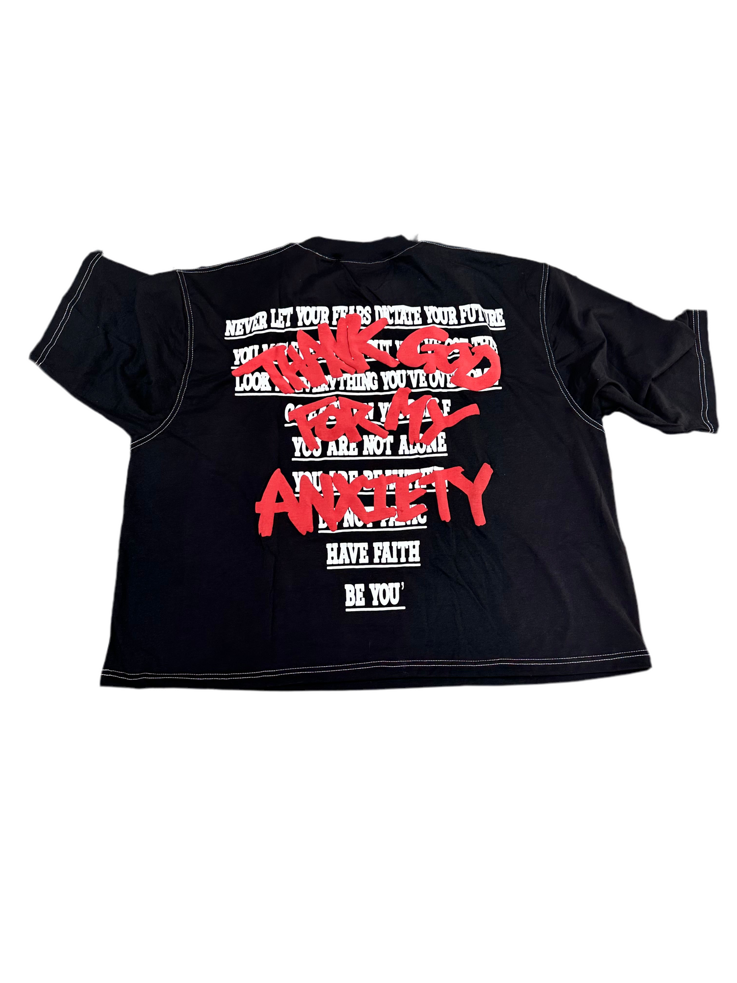 AfterLife Thank You Anxiety Crop Tee ‘Black’