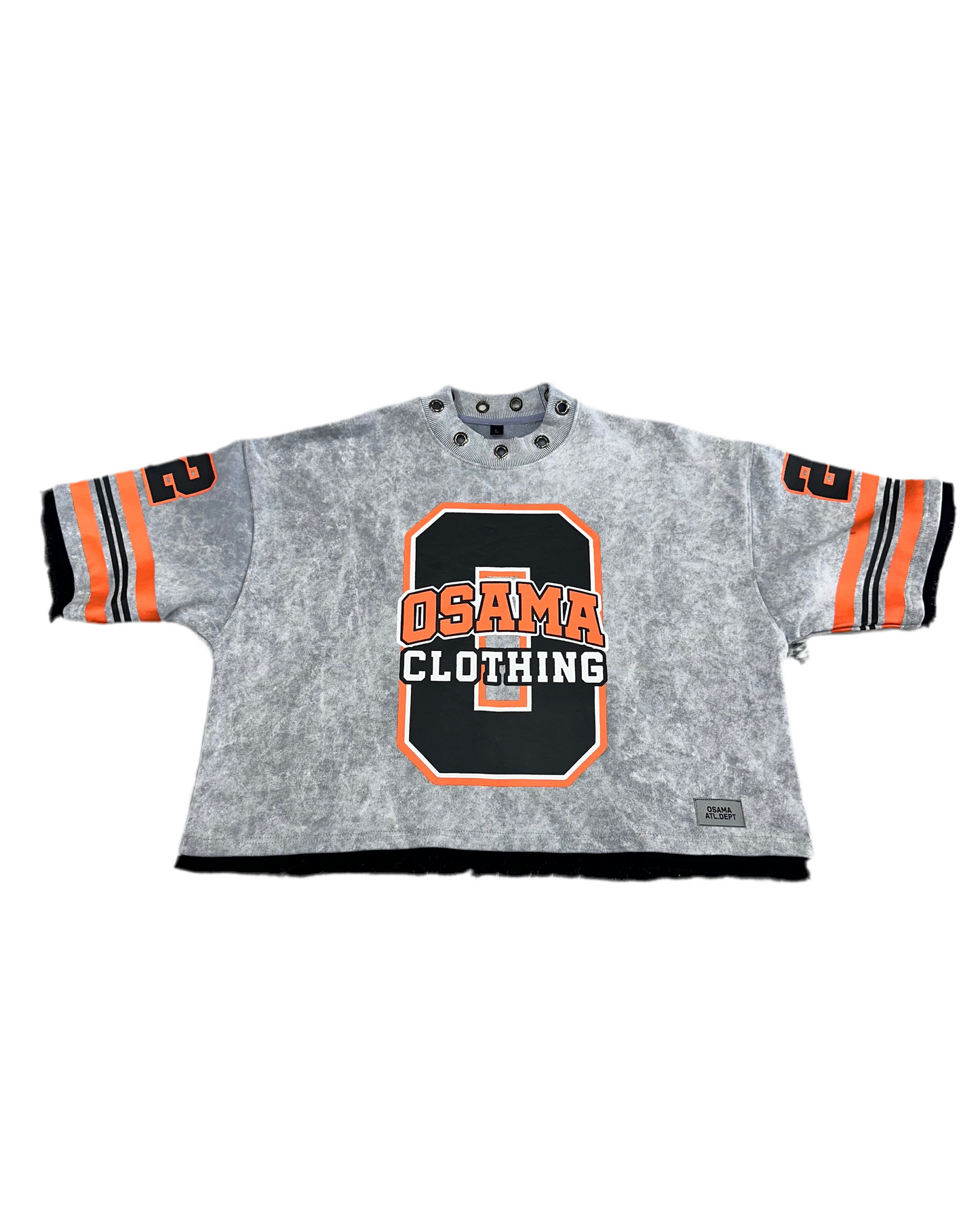 Osama Studios Double-Layered Crop Tee ‘Grey’