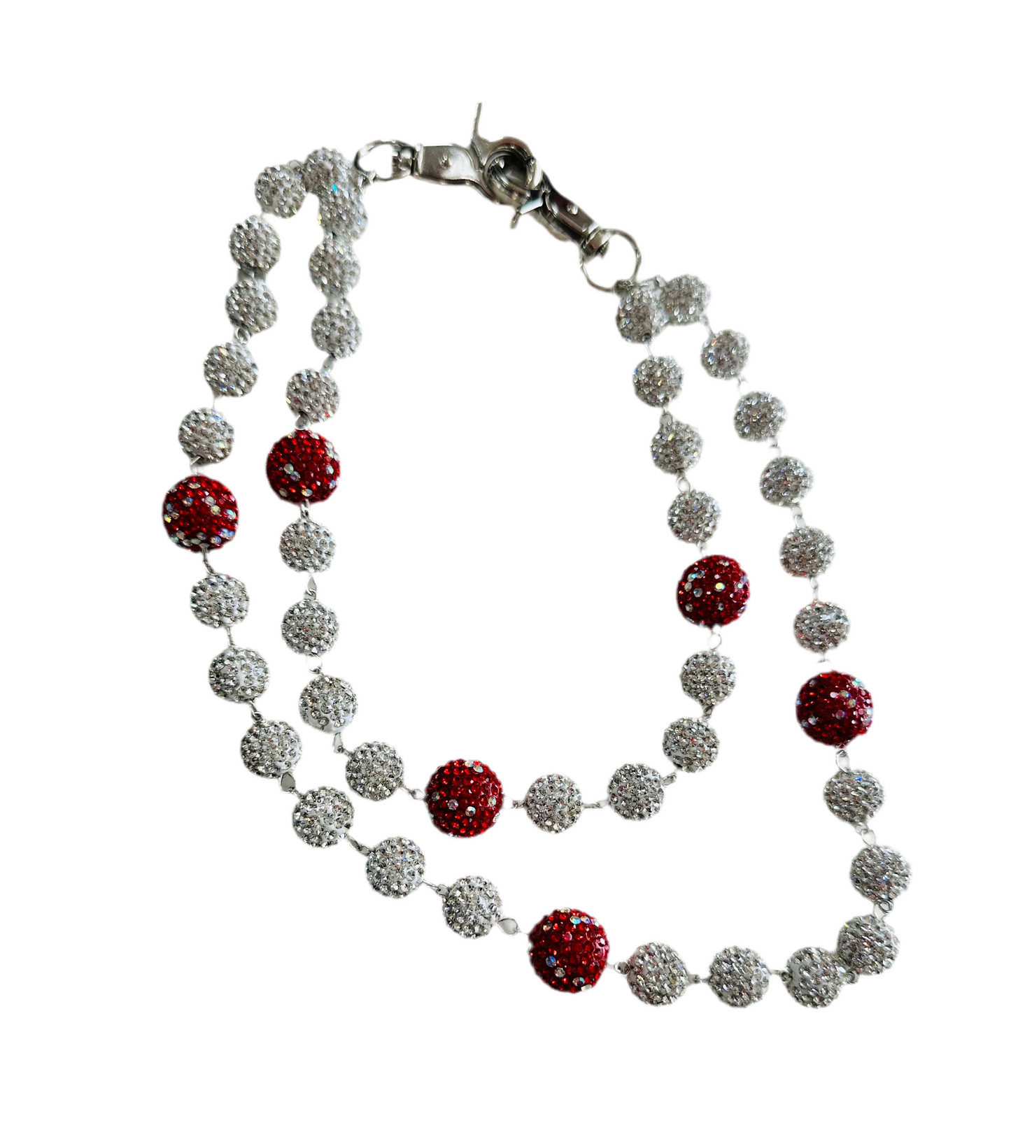 Crystal Wallet-Chain ‘Red/Silver’