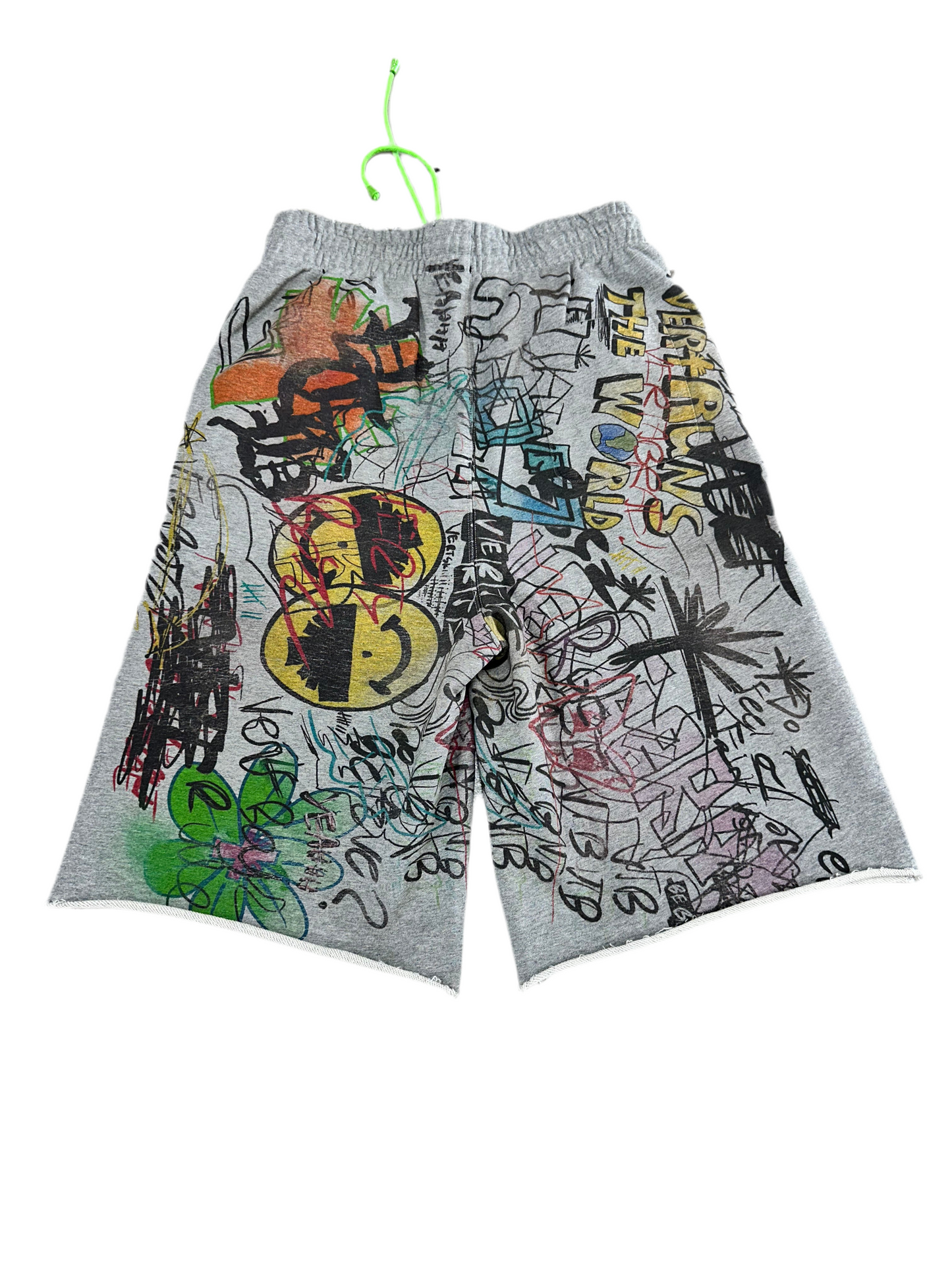 Vertabrae Sweat Shorts ‘Grey/Graffiti’