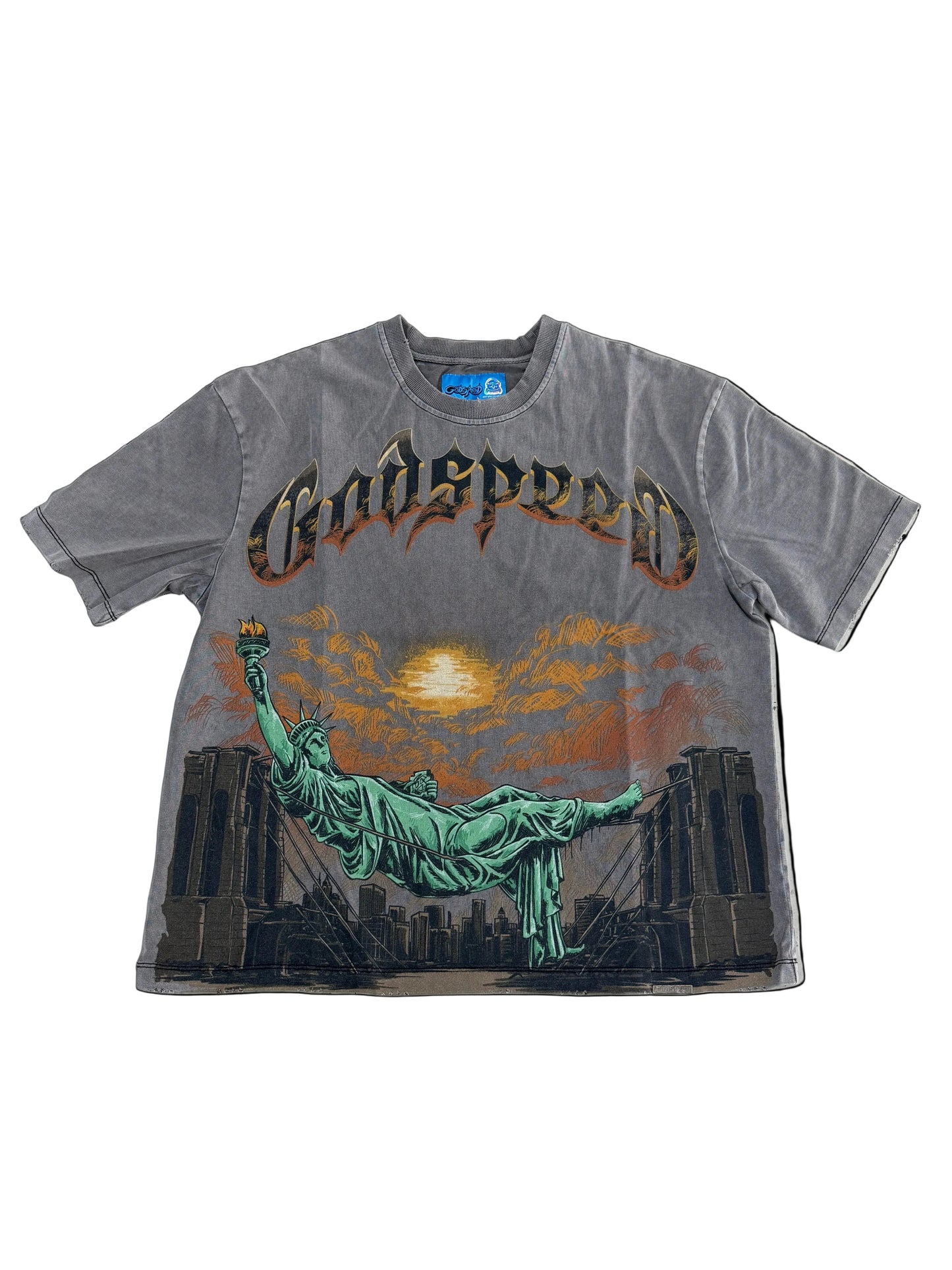 Godspeed Liberty Bridge Tee ‘Gray’