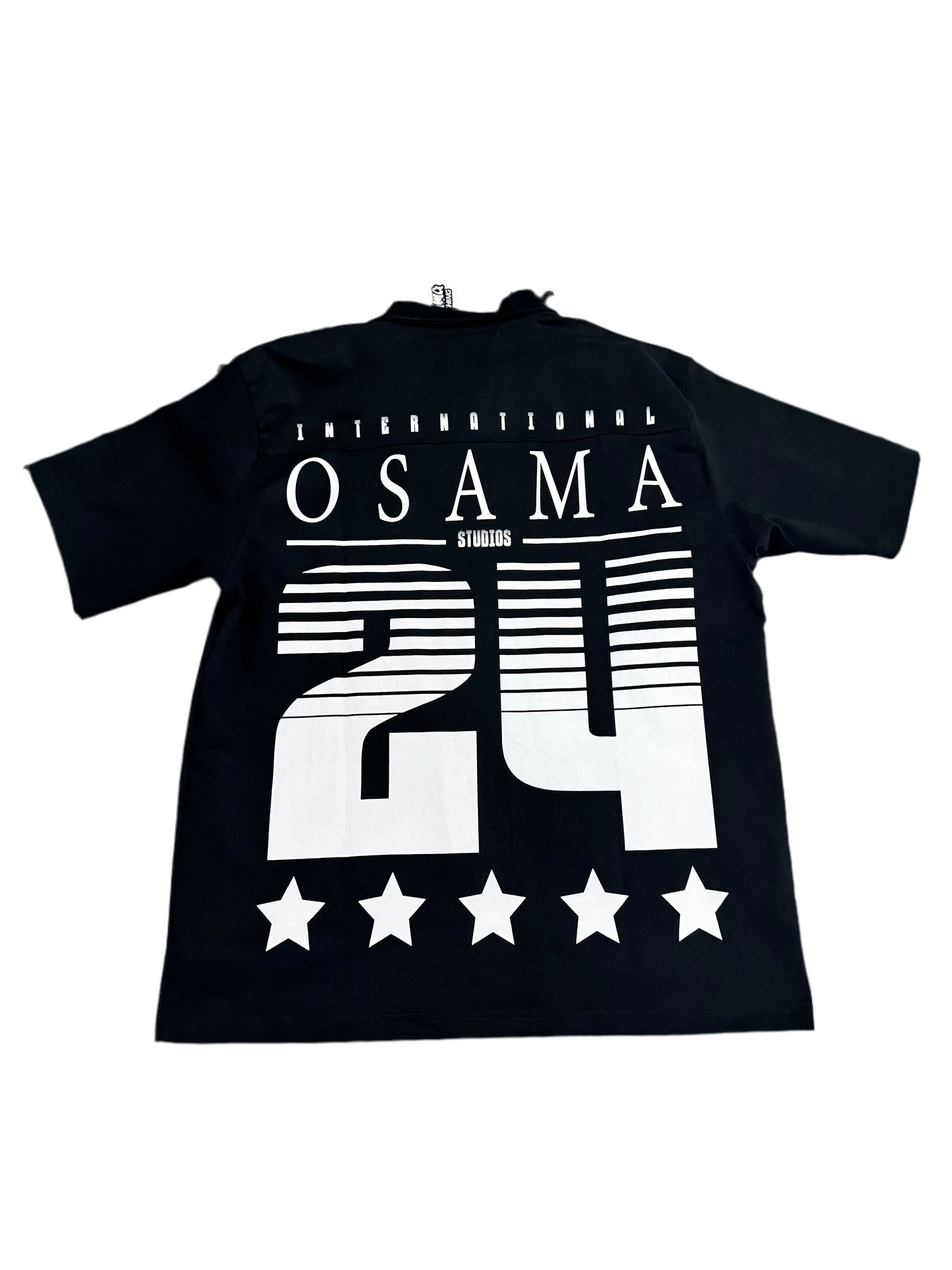 Osama Studios 24 Zip-Polo ‘Black/White’