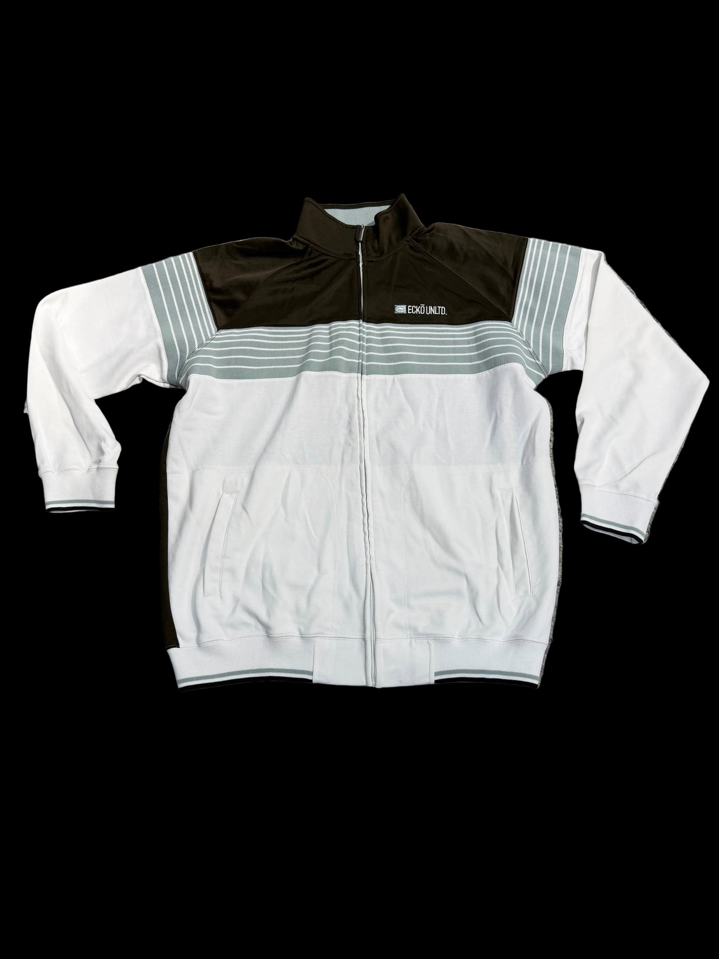 Eckō LS Zip-Up ‘White’