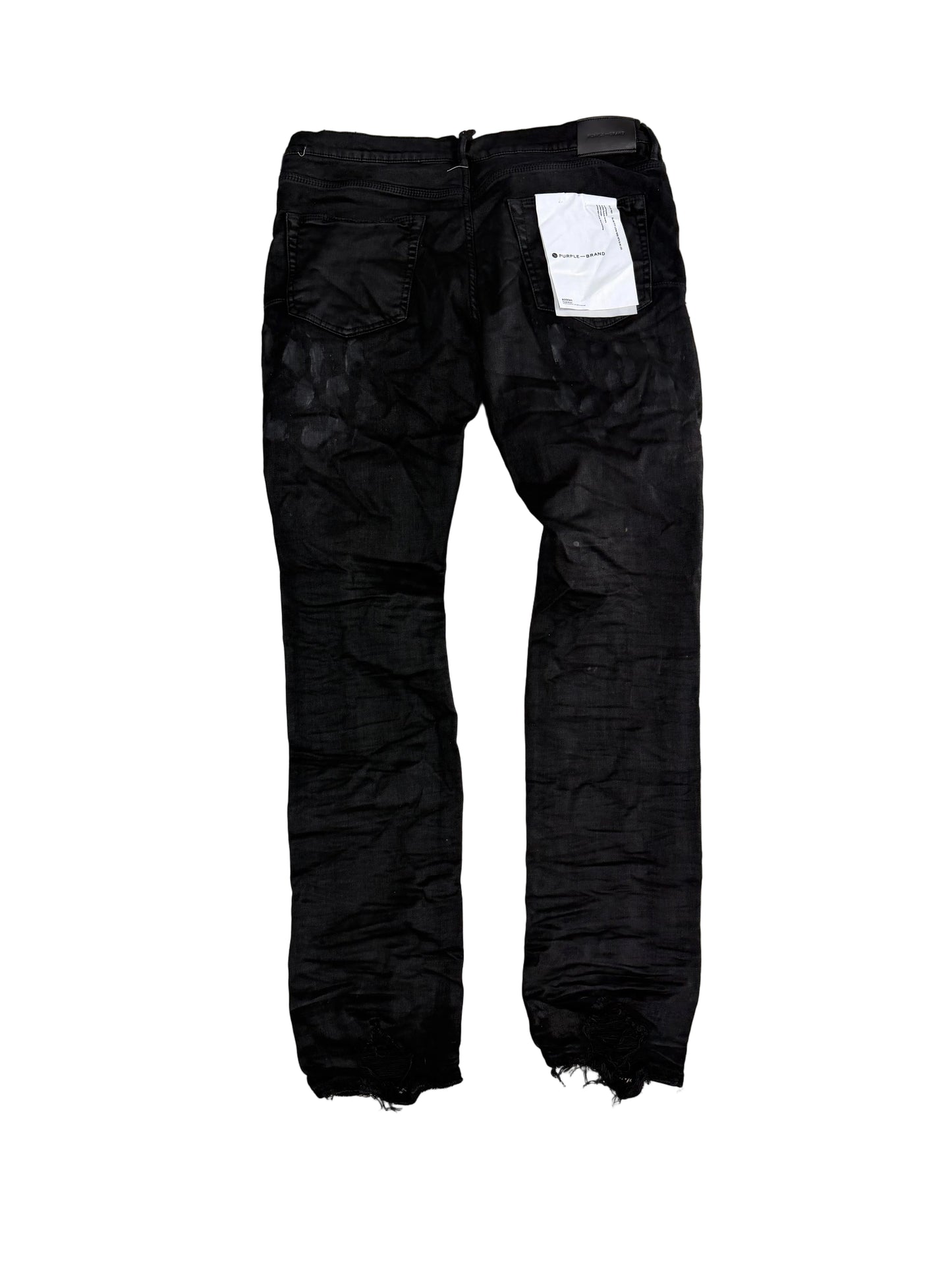 Purple Brand Distressed Skinny Jeans ‘Washed Black’