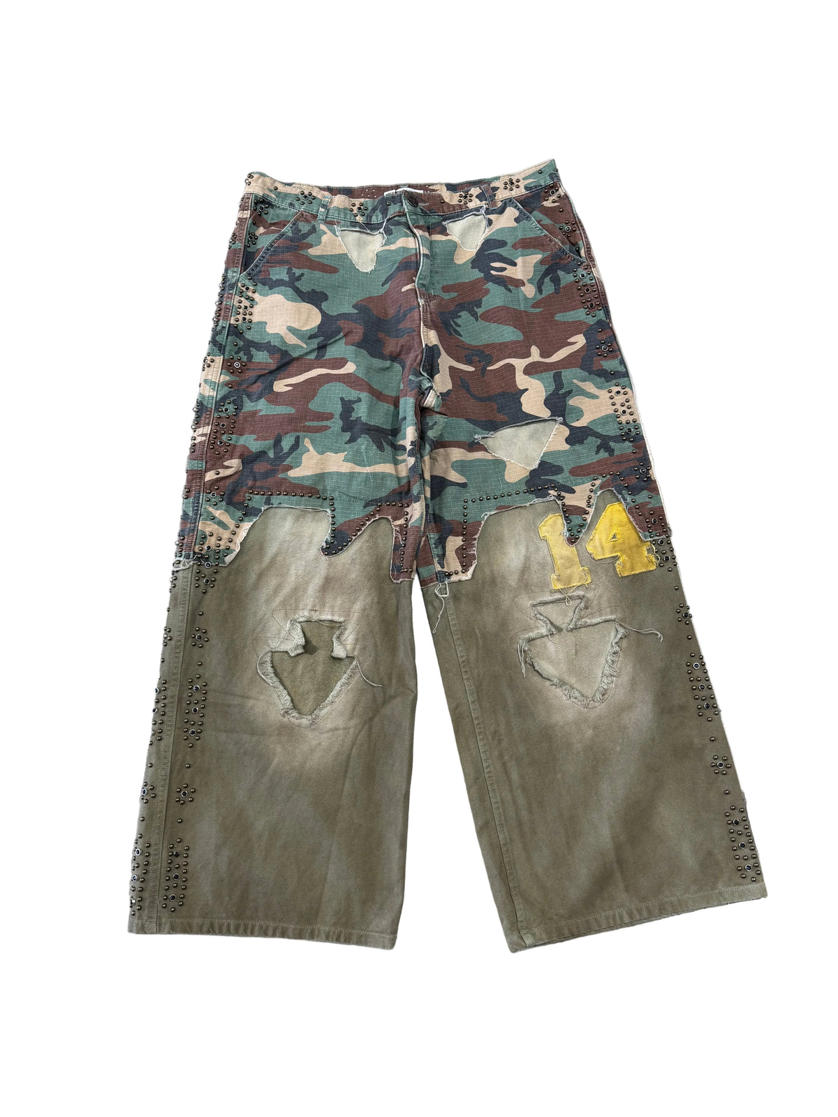 Vale Wide Leg Pants ‘Camo/Split’