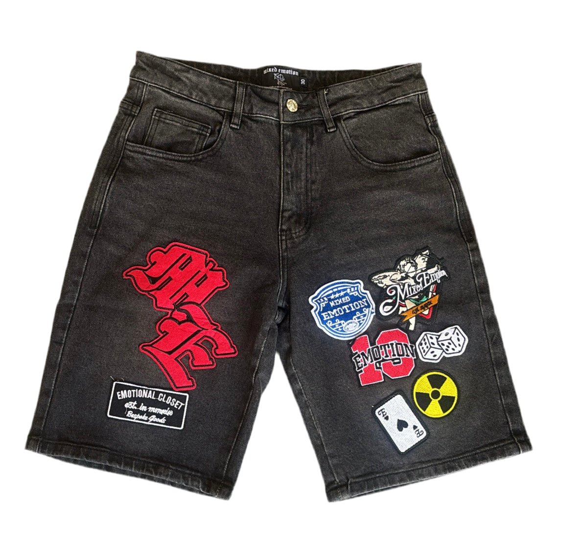 Mixed Emotions Patch Jorts ‘Black’