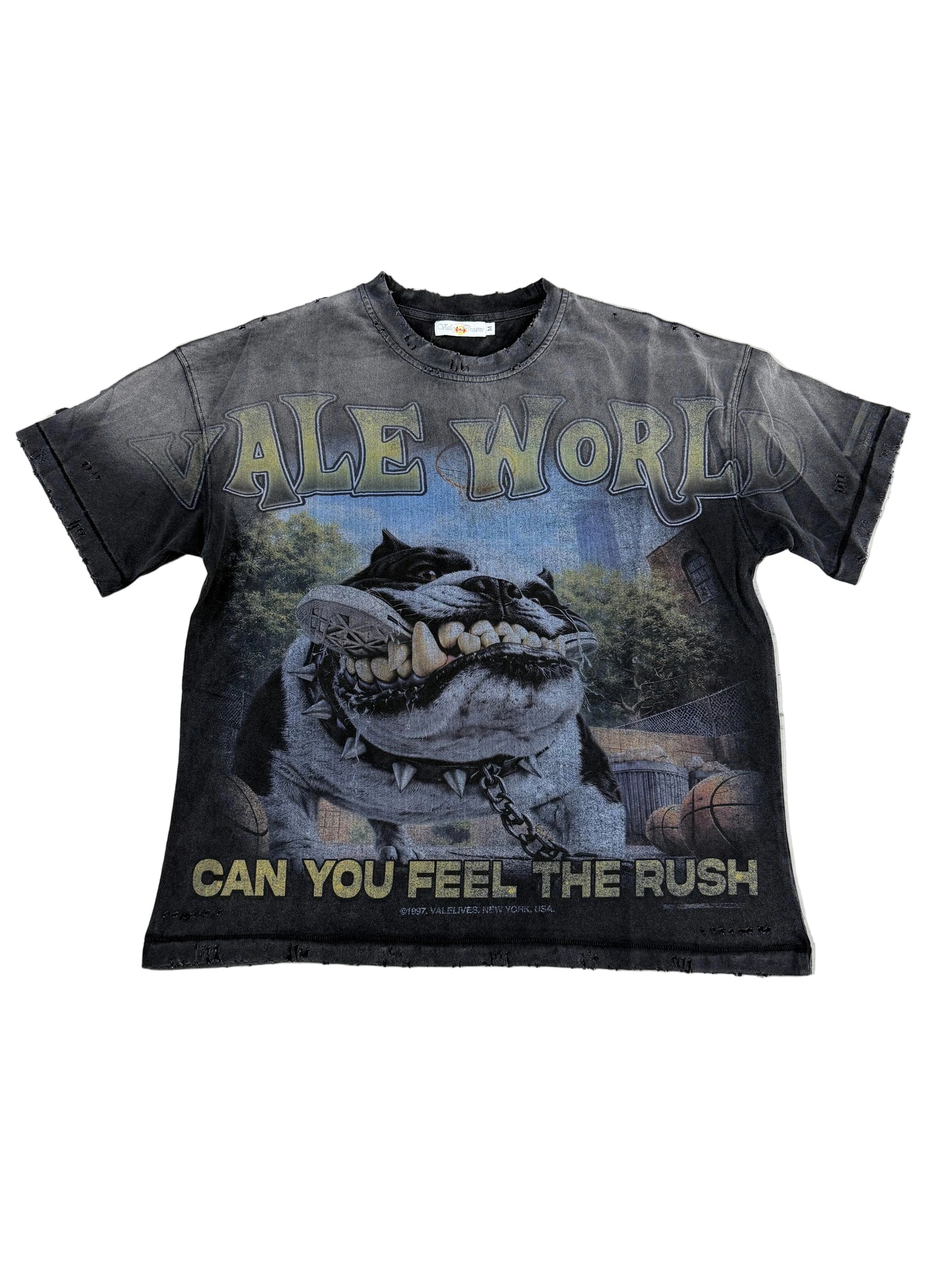 Vale Feel The Rush Tee ‘Washed Black’