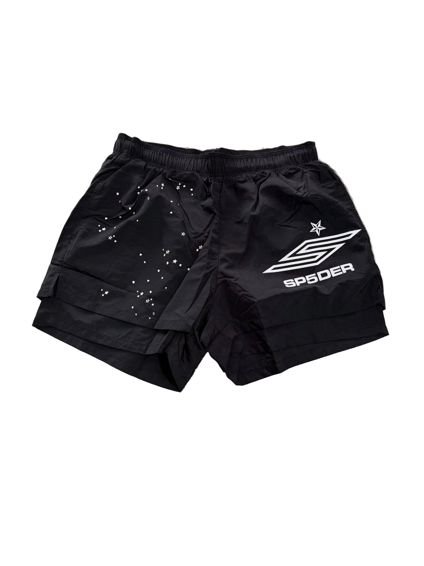 SP5DER Track Shorts ‘Black’