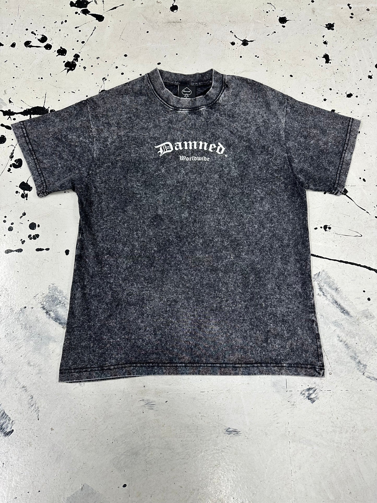 Damned Tee ‘Grey Ash/Yellow’