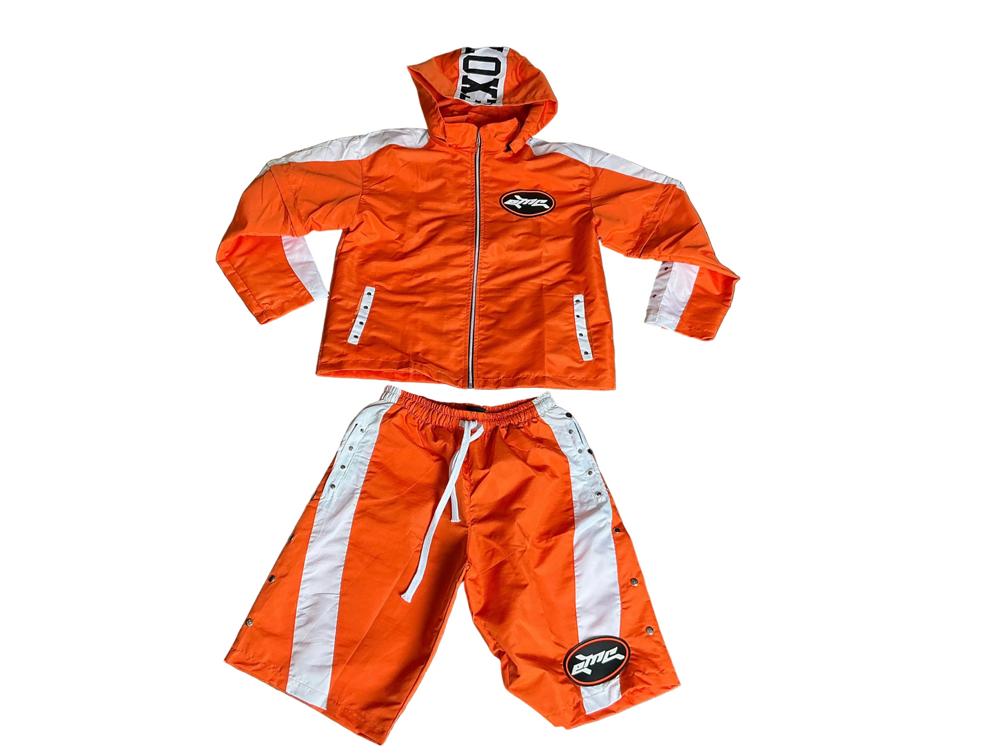 Exotic Cash LS(Zip-Sleeve) Tracksuits ‘Orange/White’