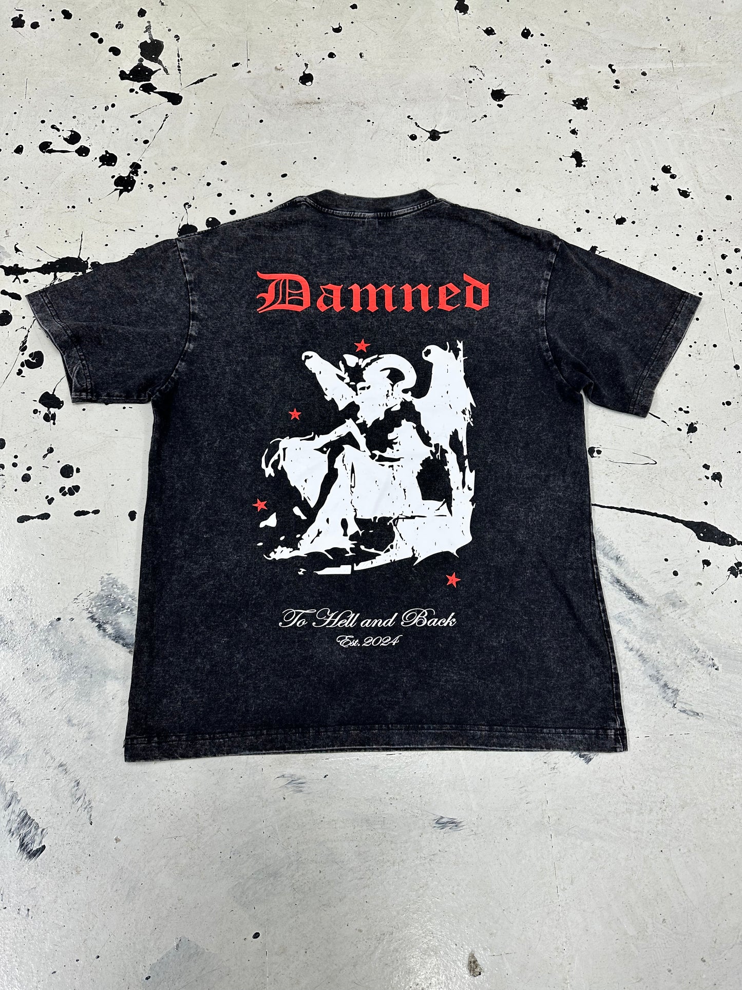 Damned Tee ‘Black Ash/Red’