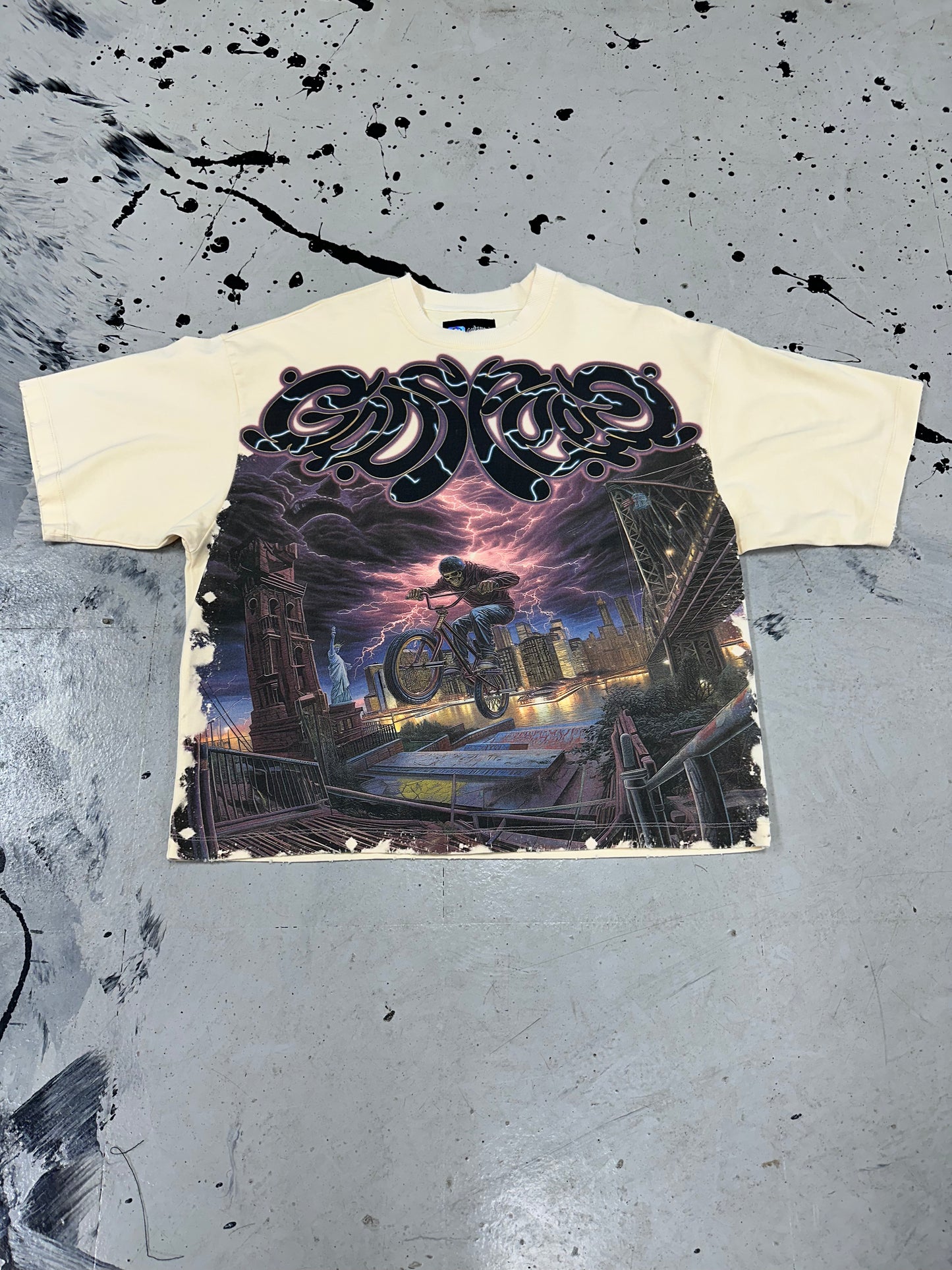 Godspeed Bike Is Life Tee ‘Cream’