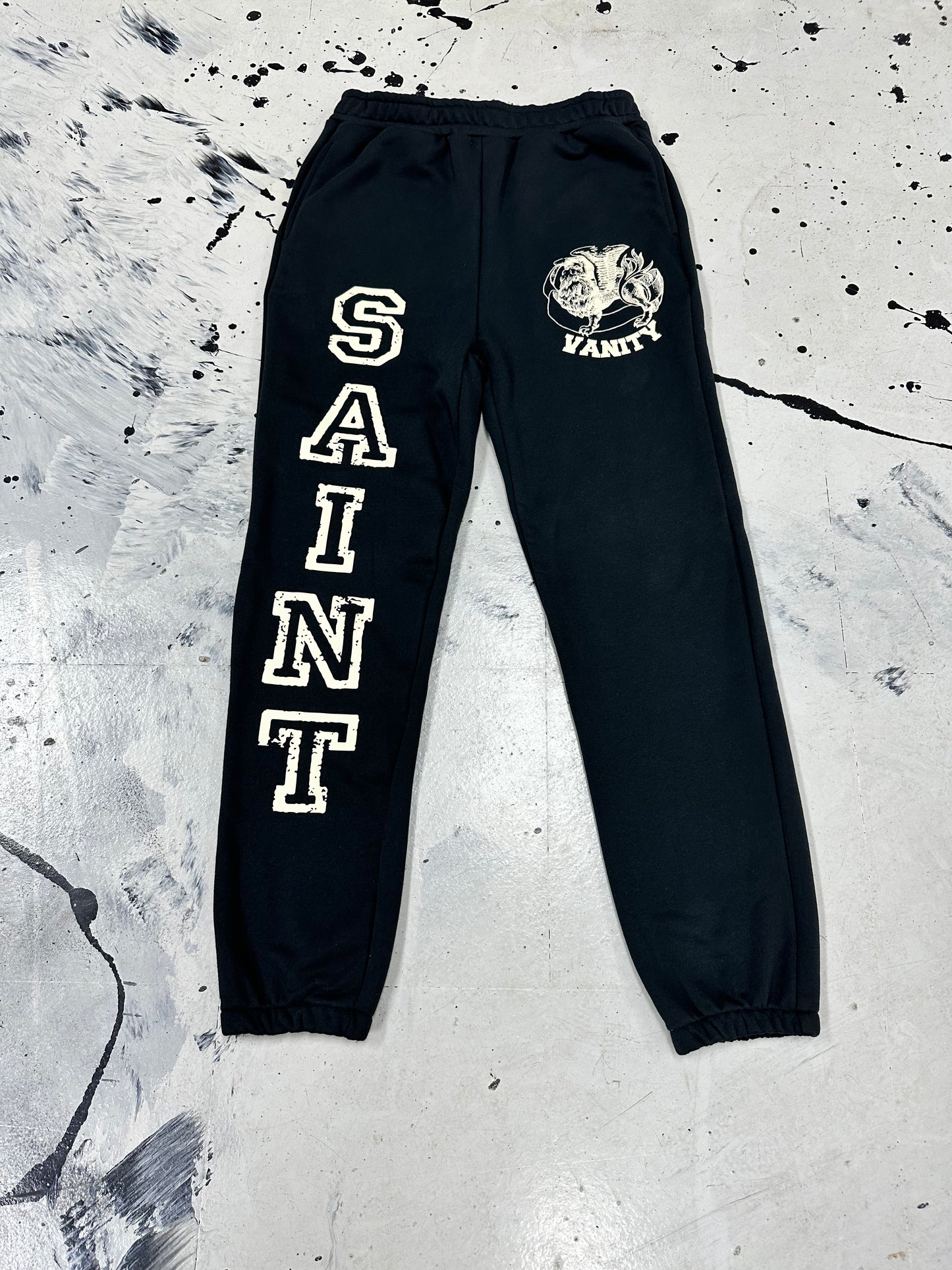 Saint Vanity Logo Sweats ‘Black’