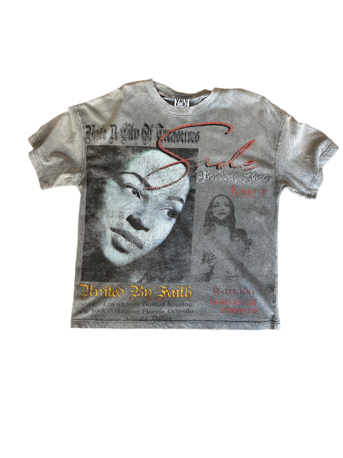 Vale Thrashed Valley Tour Sade Tee 'Grey'