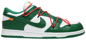 Off-White x Nike Dunk Low 'Pine Green'