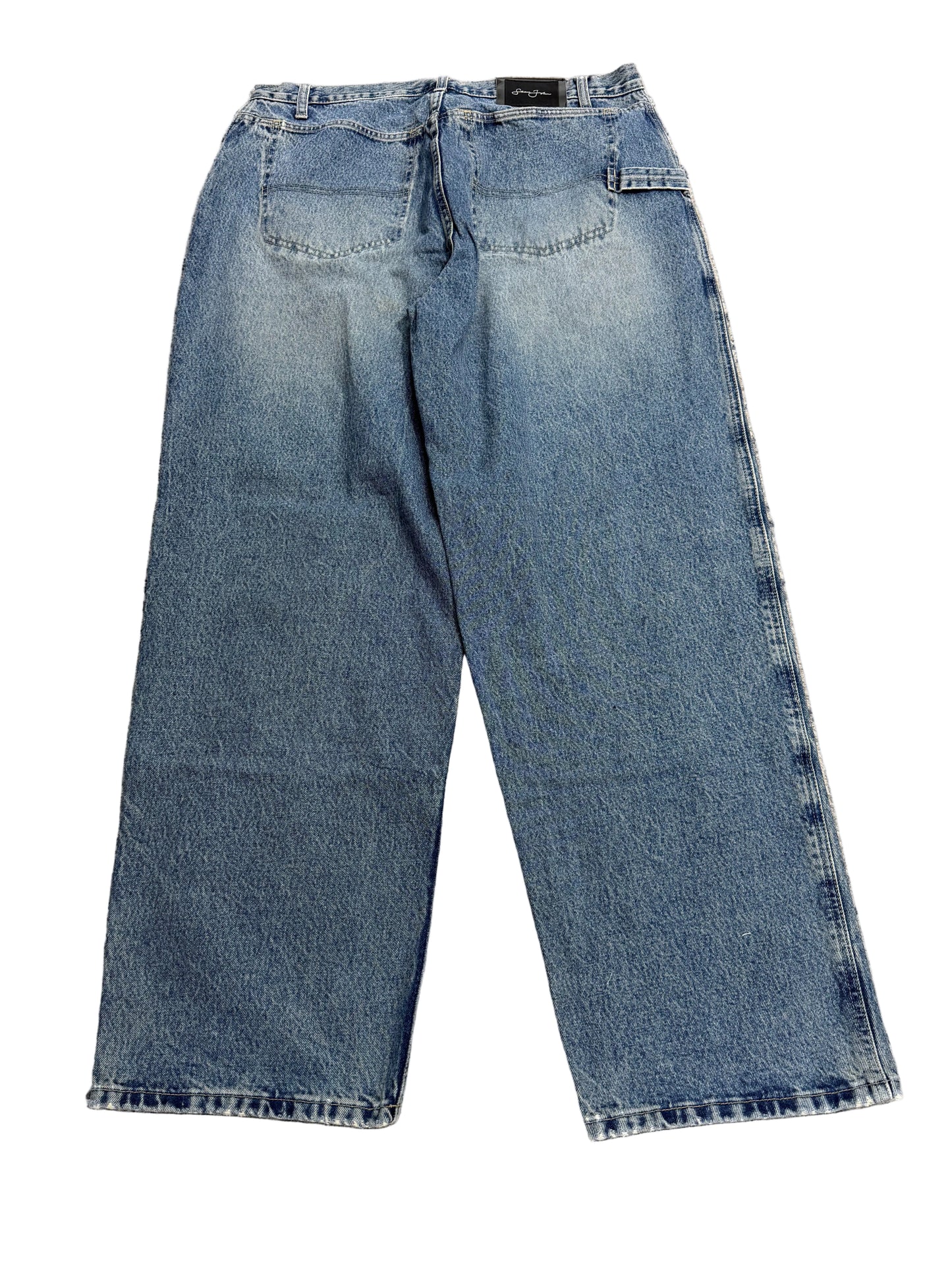 Sean John Wide-Leg Jeans ‘Light Wash’