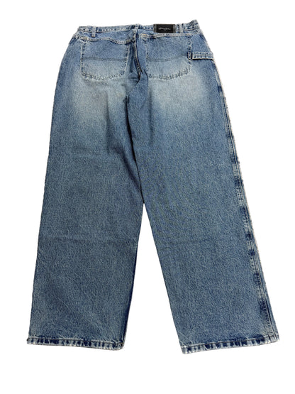 Sean John Wide-Leg Jeans ‘Light Wash’