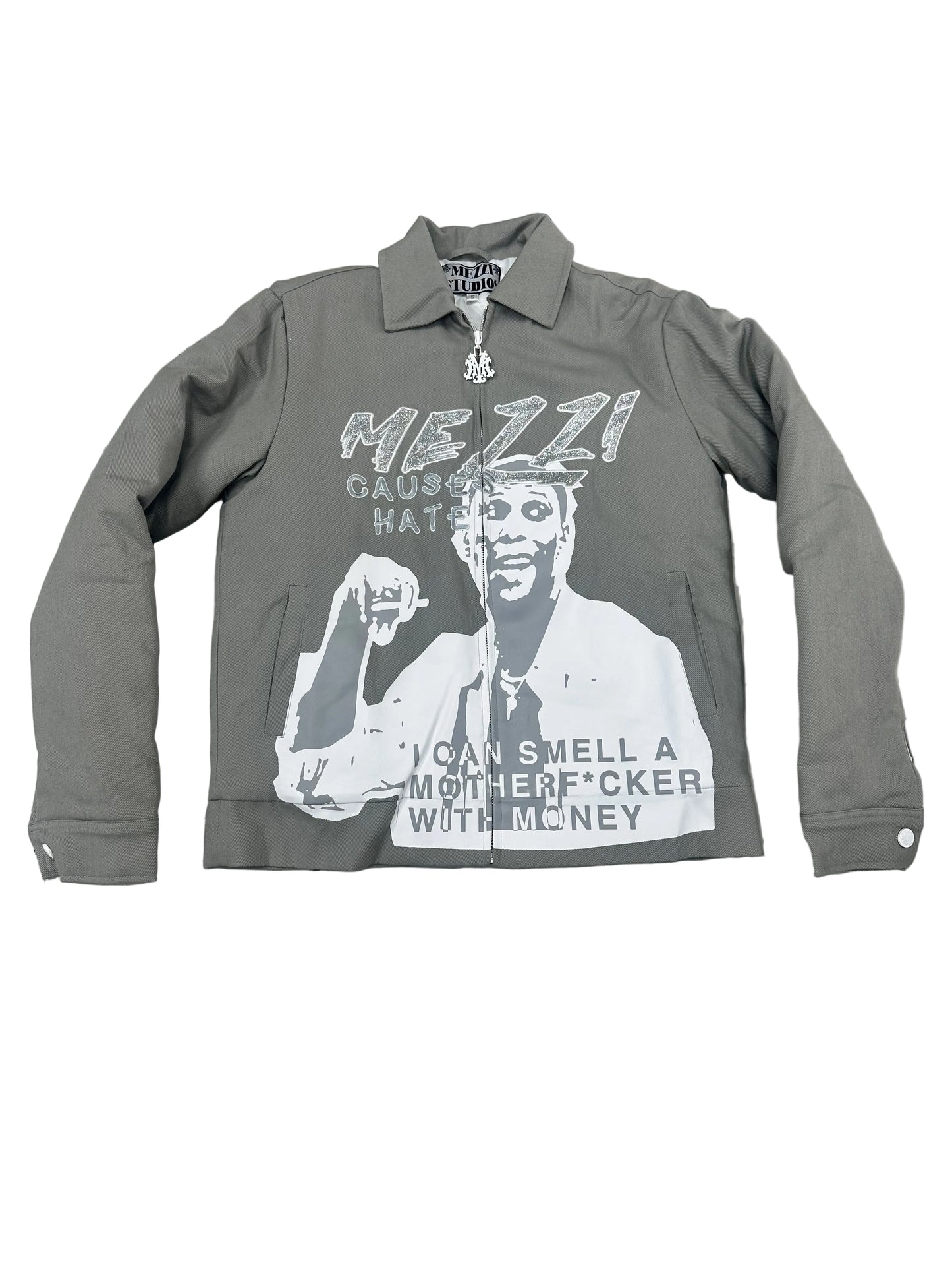 Mezzi Bomber Jacket ‘Grey/White’