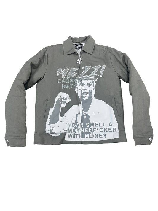 Mezzi Bomber Jacket ‘Grey/White’