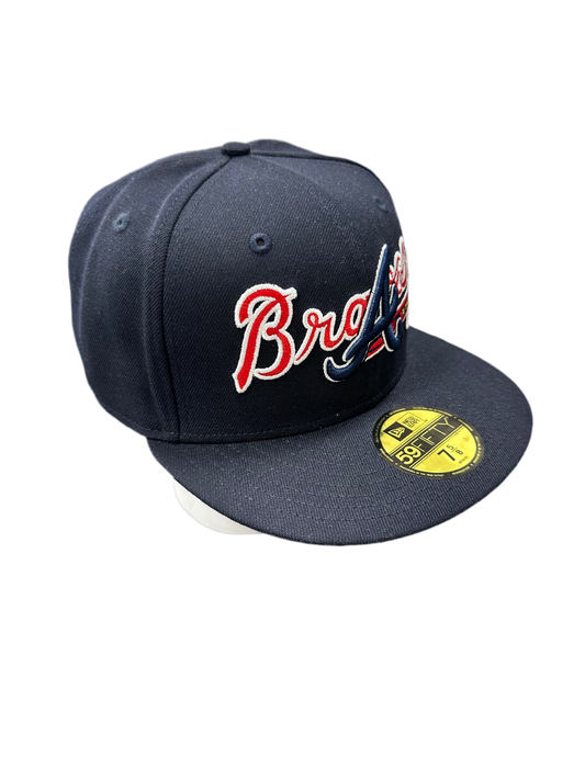 Atlanta Braves Fitted 7 5/8 ‘Navy/Red’