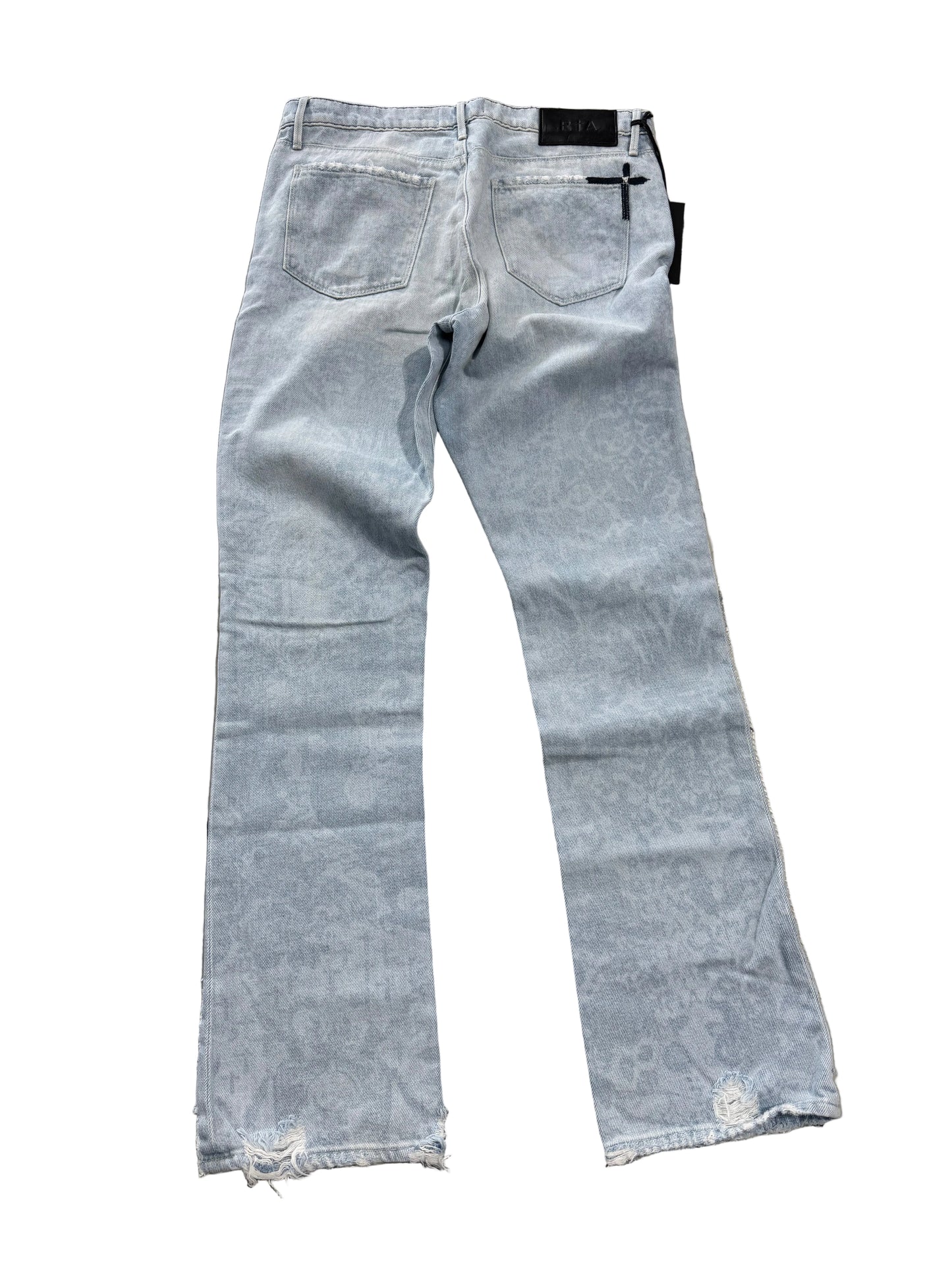 RTA Paisley Distressed Skinny Jeans ‘Light Wash’
