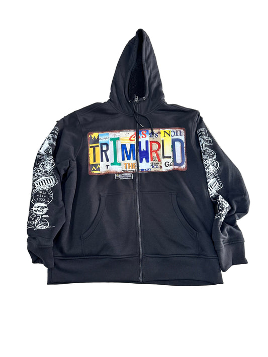 Trim World Plate Zip-Up ‘Black’