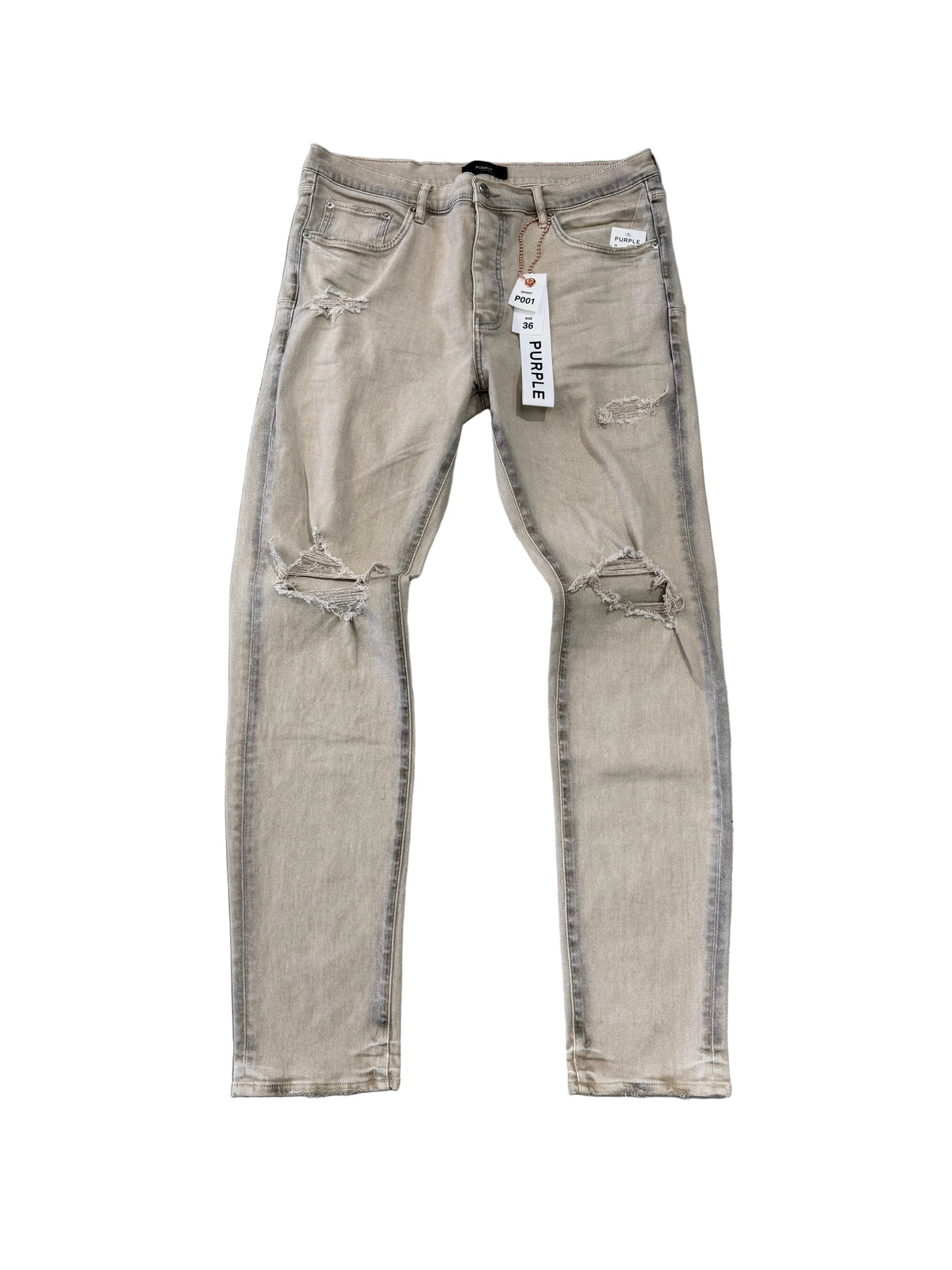 Purple Skinny Jeans ‘Tan’
