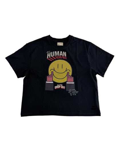 All Human Smile Tee ‘Black’