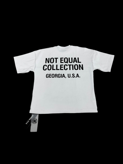Not Equal Collection Logo Tee ‘White’
