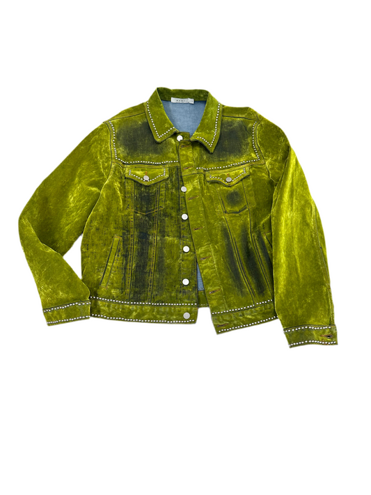 MNML Studded Trucker Jacket ‘Green’