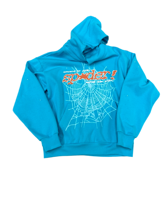 Spider Hoodie ‘Blue/Orange’