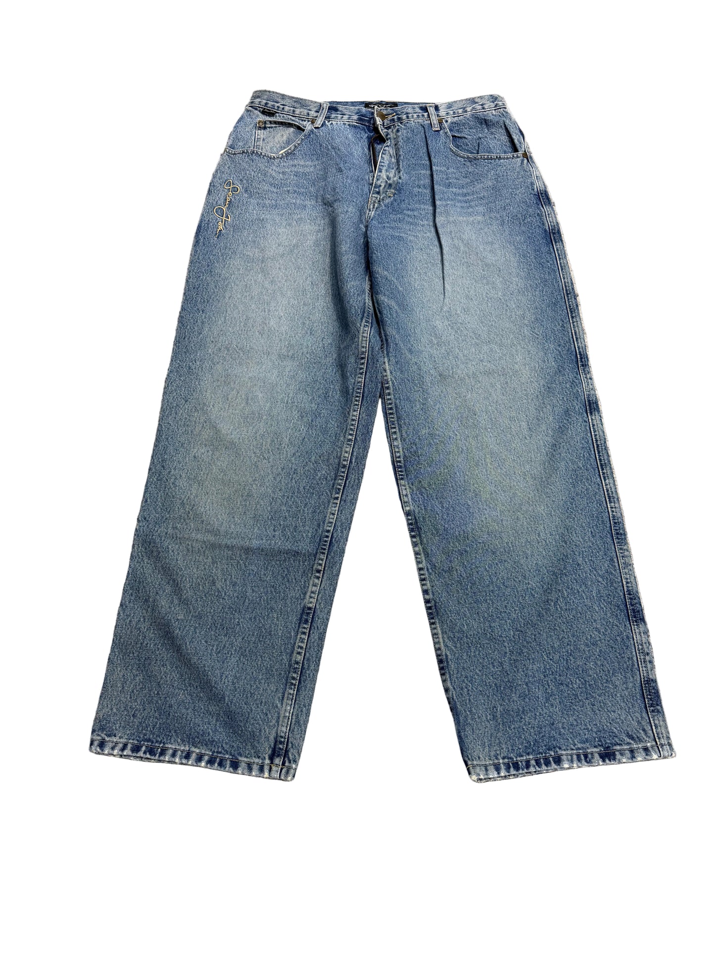 Sean John Wide-Leg Jeans ‘Light Wash’