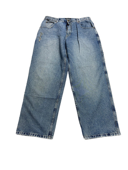 Sean John Wide-Leg Jeans ‘Light Wash’