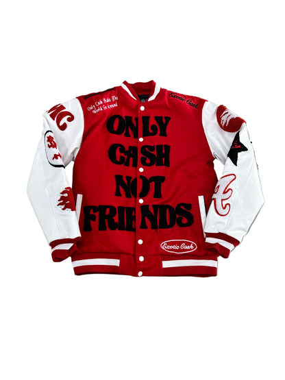 Exotic Cash Letterman Jacket ‘Red/White’