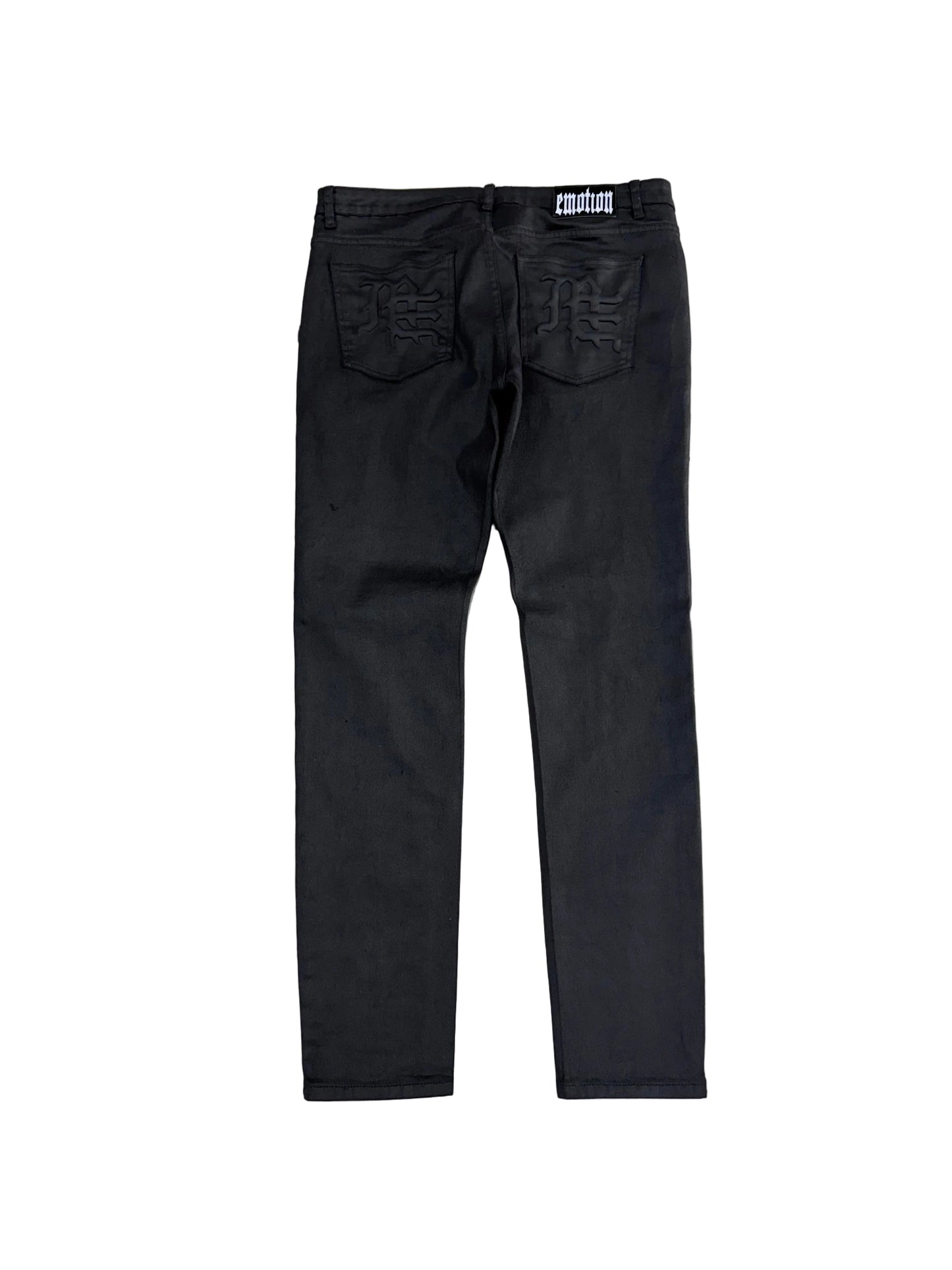 Mixed Emotion Wax Denim Jeans  ‘Black’