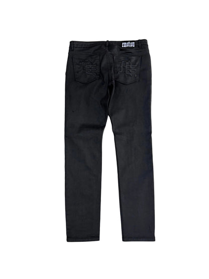 Mixed Emotion Wax Denim Jeans  ‘Black’