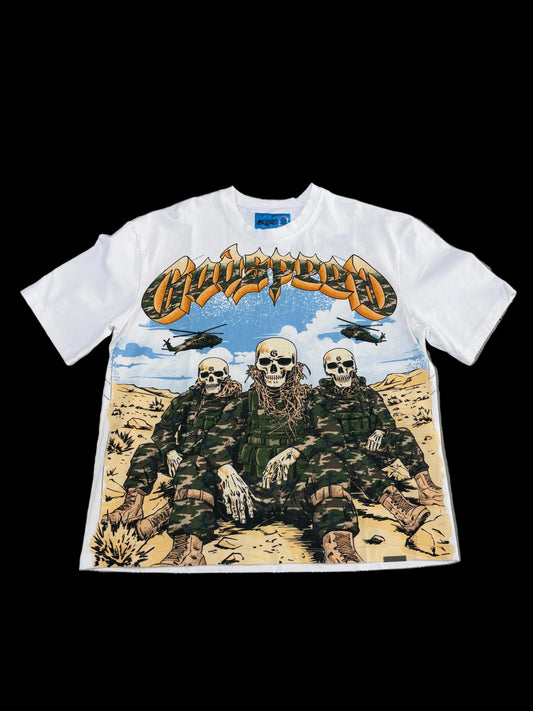 Godspeed Desert Army Tee ‘White’