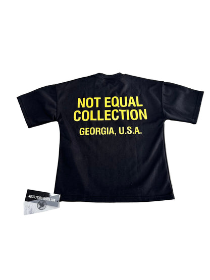 Not Equal University Tee ‘Black/Yellow’