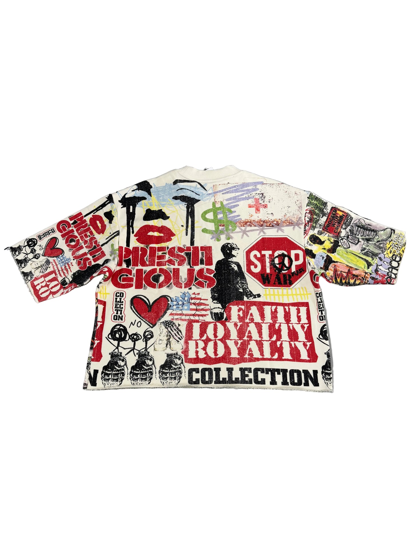 Prestige 3/4 Crop Tee ‘Multi’
