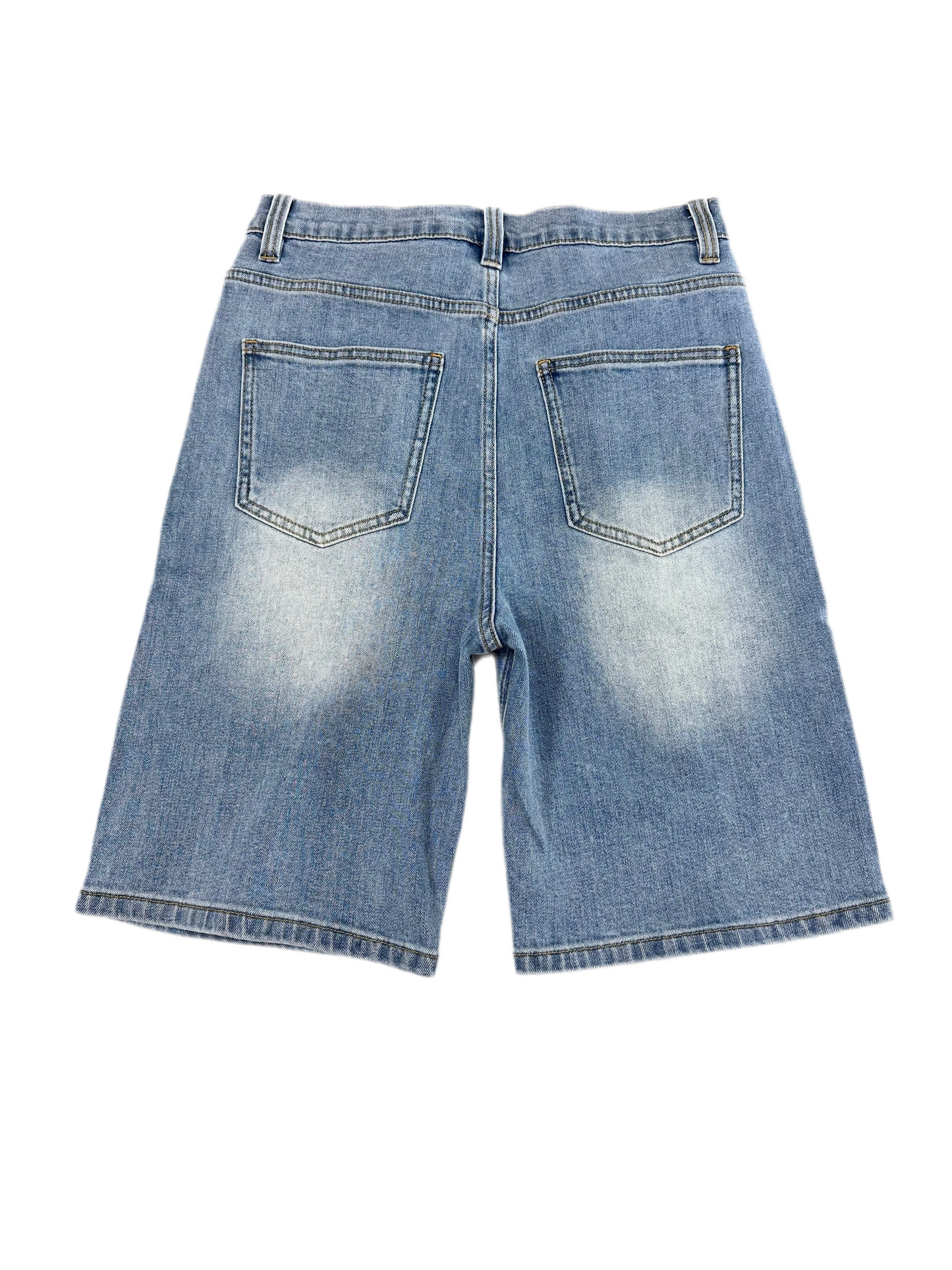Suppa Jorts Bling ‘Light Wash/Yellow’