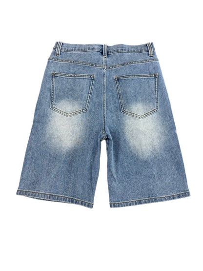 Suppa Jorts Bling ‘Light Wash/Yellow’