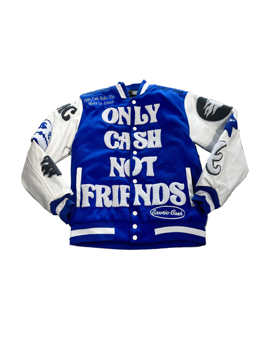 Exotic Cash Letterman Jacket ‘Blue/White’