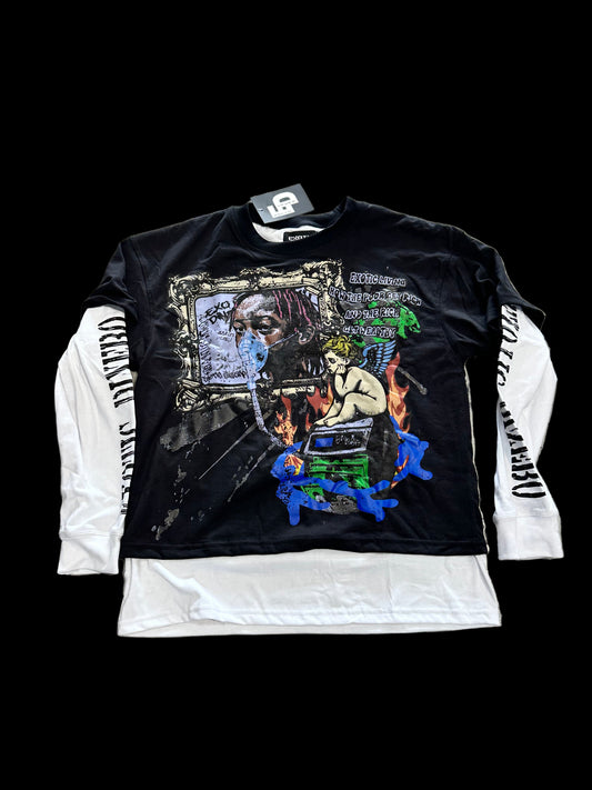 Exotic Dinero Double-Layered LS ‘Black/White’