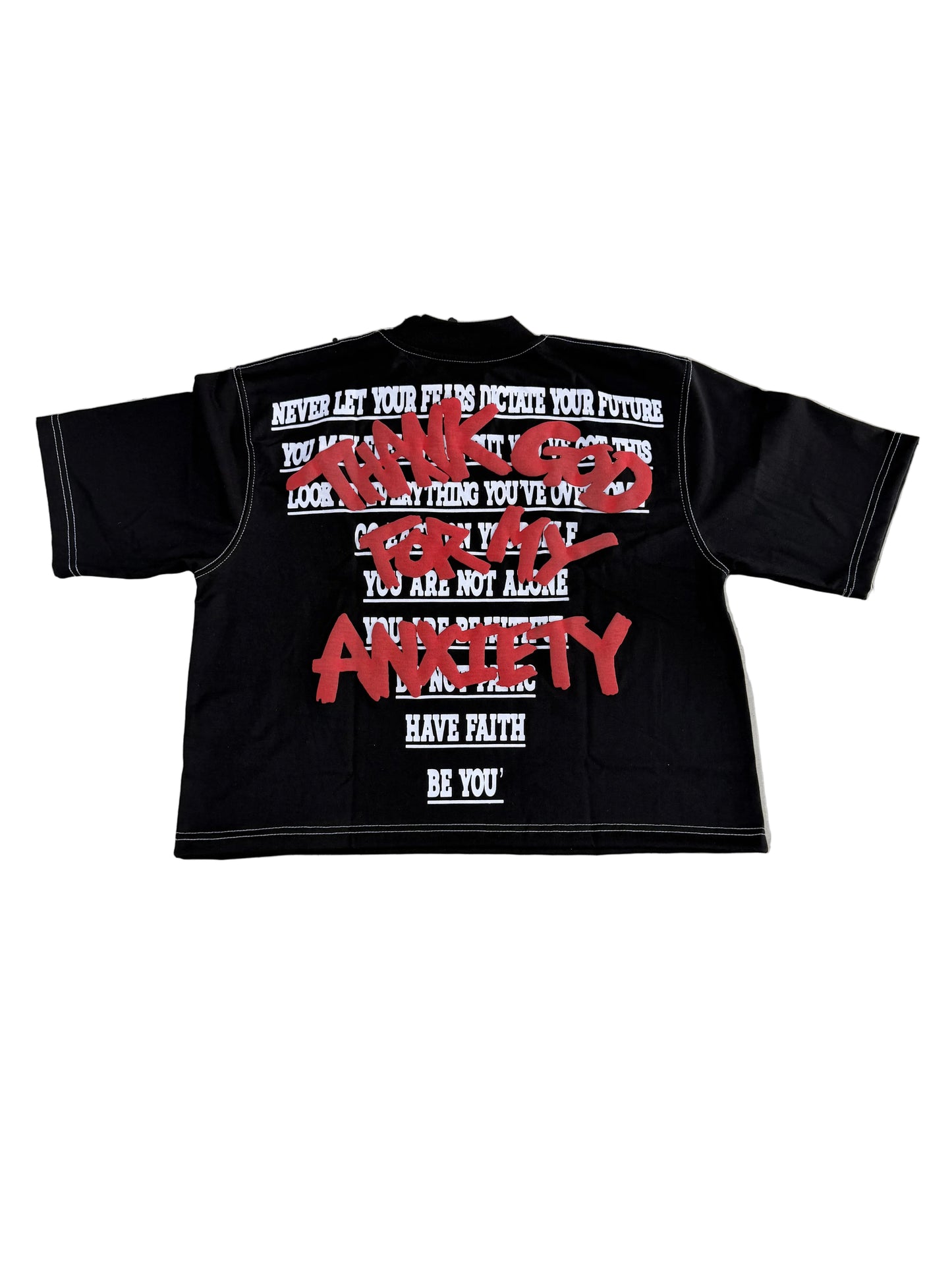 Afterlife Anxiety Crop Tee ‘Black’