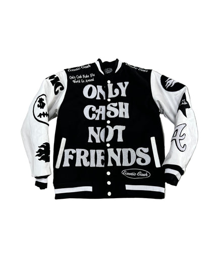 Exotic Cash Letterman Jacket ‘Black/White’